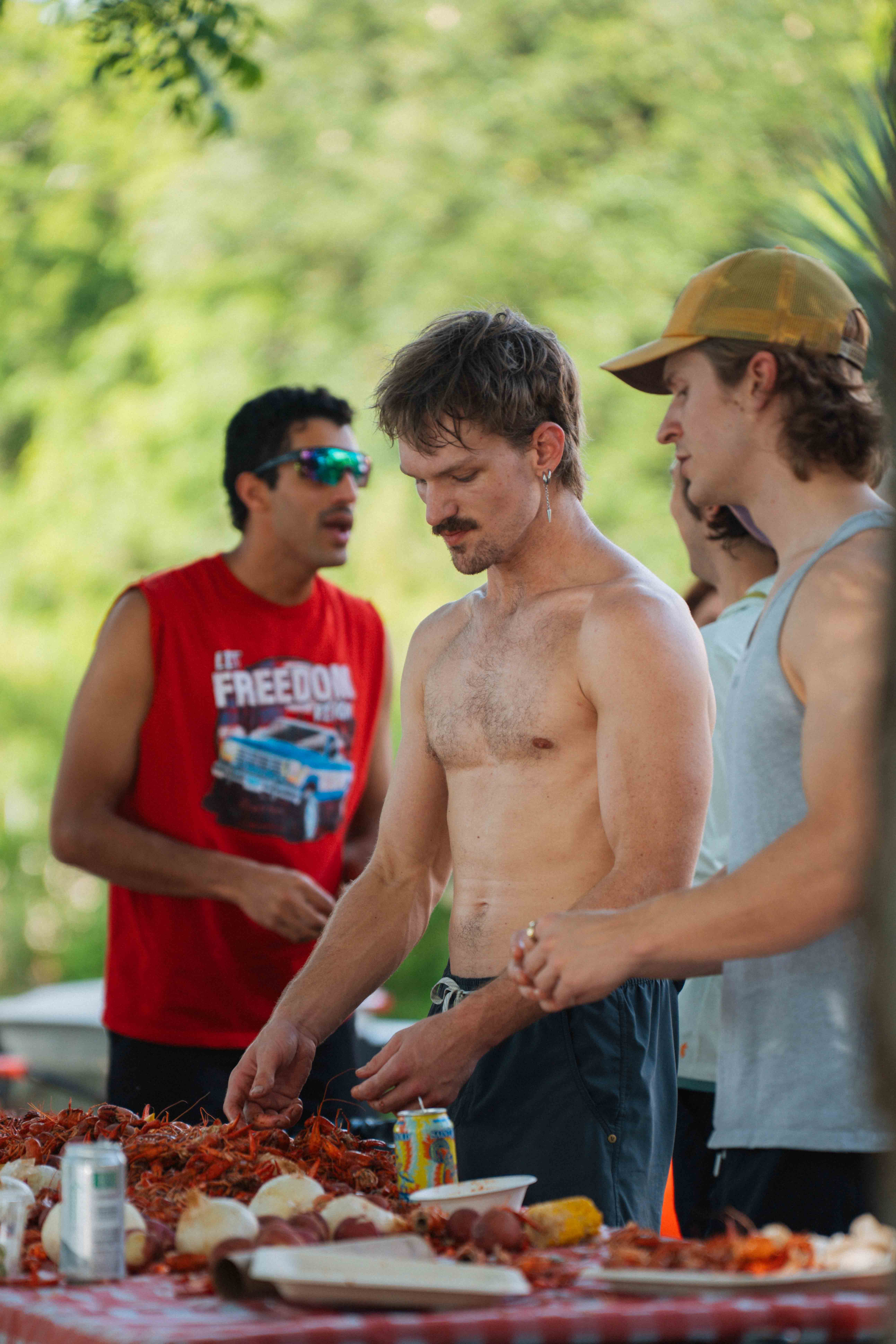 Crawfish boil gathering hosted by Good Life in Austin